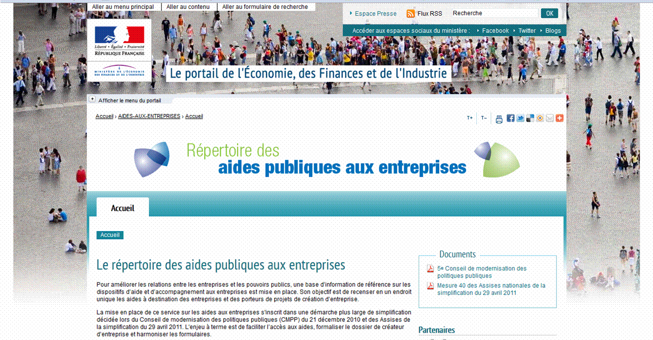 Aides entreprises